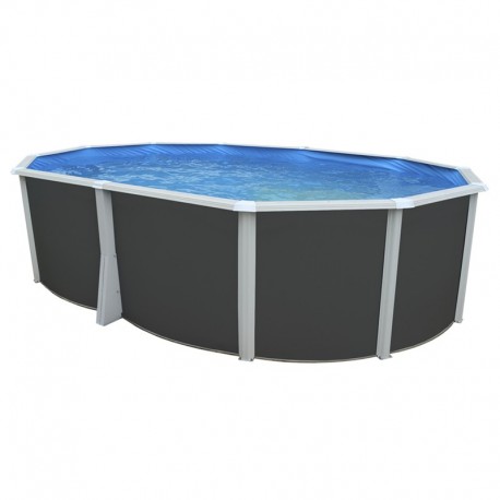 Piscines hors sol hauteur 132 cm Série IBIZA COMPACT ANTHRACITE