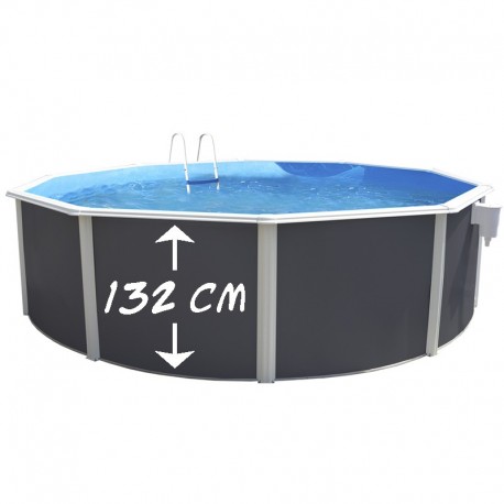 Piscina Redonda Desmontable ANTRACITA MAGNUM